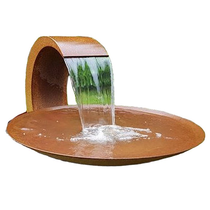 outdoor garden fountains waterfall blade