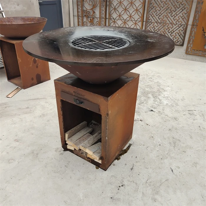 Bbq Party Outdoor Retro Bbq Grill Steel Bbq Grill