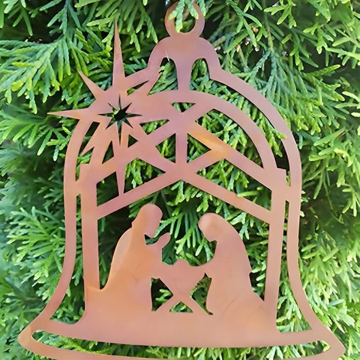 Corten Steel Abstract Deer Christmas