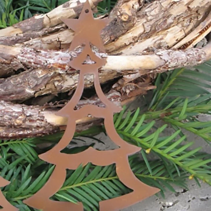 Corten Steel Abstract Deer Christmas