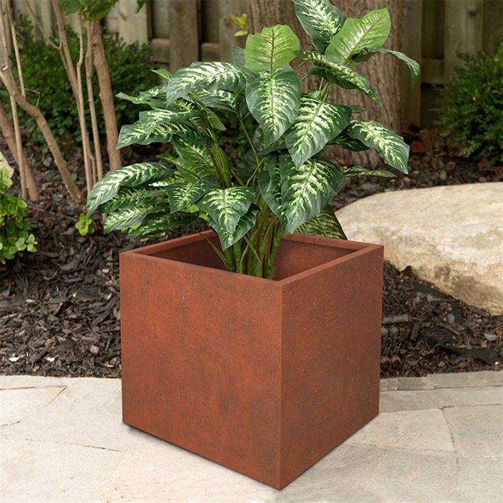 Garden Corten Steel Flower Planter Pot