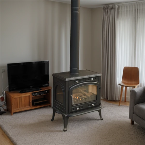 Lounge Table Cast Iron Fireplace