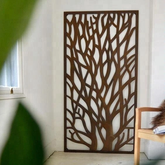 Modern Panel Garden Metal Screen
