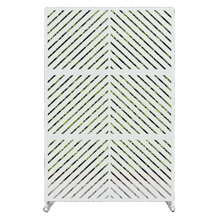 Skrin Logam Taman Panel Moden