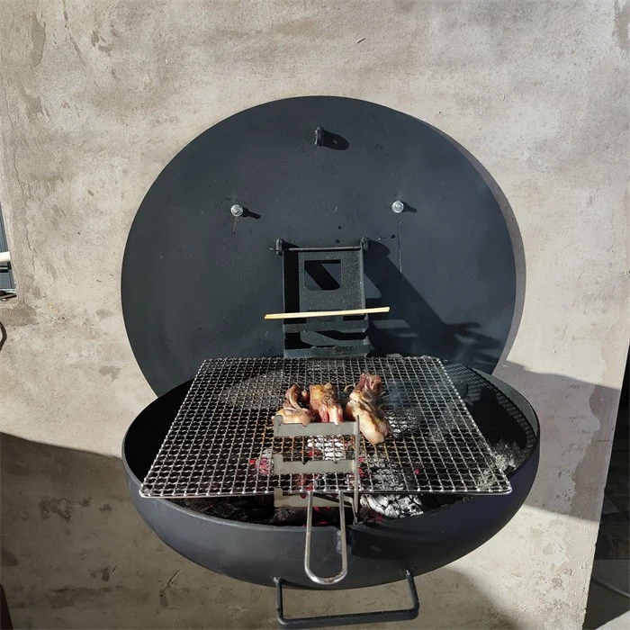 Outdoor Cooking Wall Mounted Steel Bbq Grill