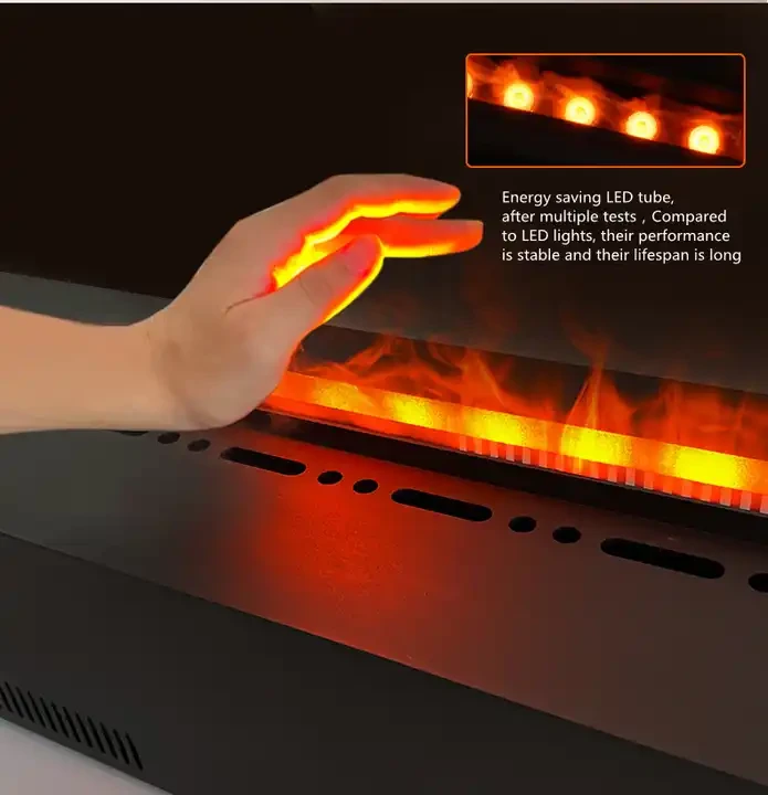 Steam LED Flame TV Stand Decorative Fireplace