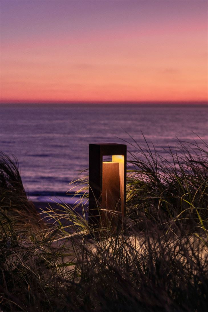 Lampu Rumput Keluli Corten Outdoor Led Bollard Light