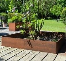 Corten Steel Lawn Lamp Outdoor Led Bollard Light