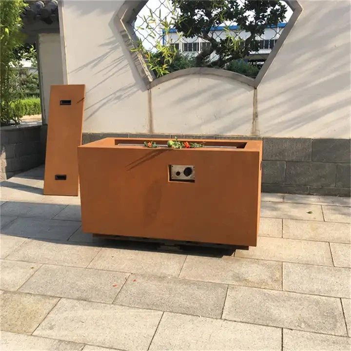 corten gas fire pit corten gas fire pit