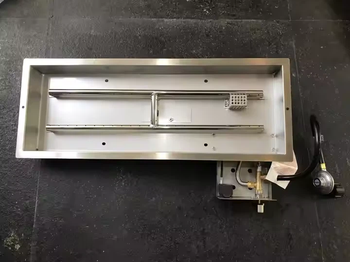 Stainless Steel Gas Fire Pit Burner Pan Set factory